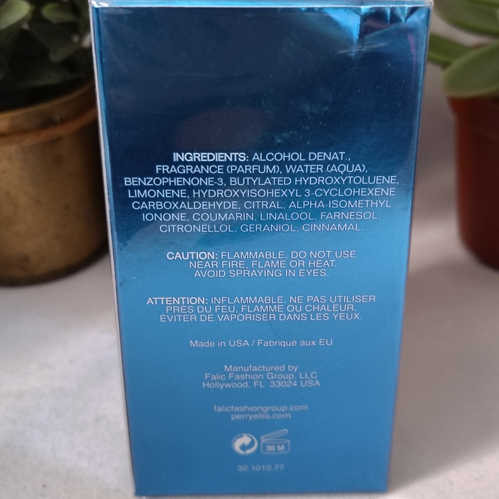 🌊Sealed Perry Ellis Aqua Eau De Toilette Spray 1.7 FL OZ - Picture 3 of 7